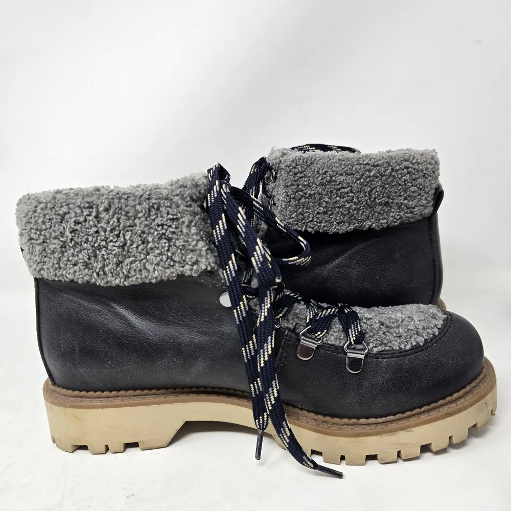 CIRCUS by SAM EDELMAN‎ Kilbourne Faux Fur Winter Lug Boots Size 9
